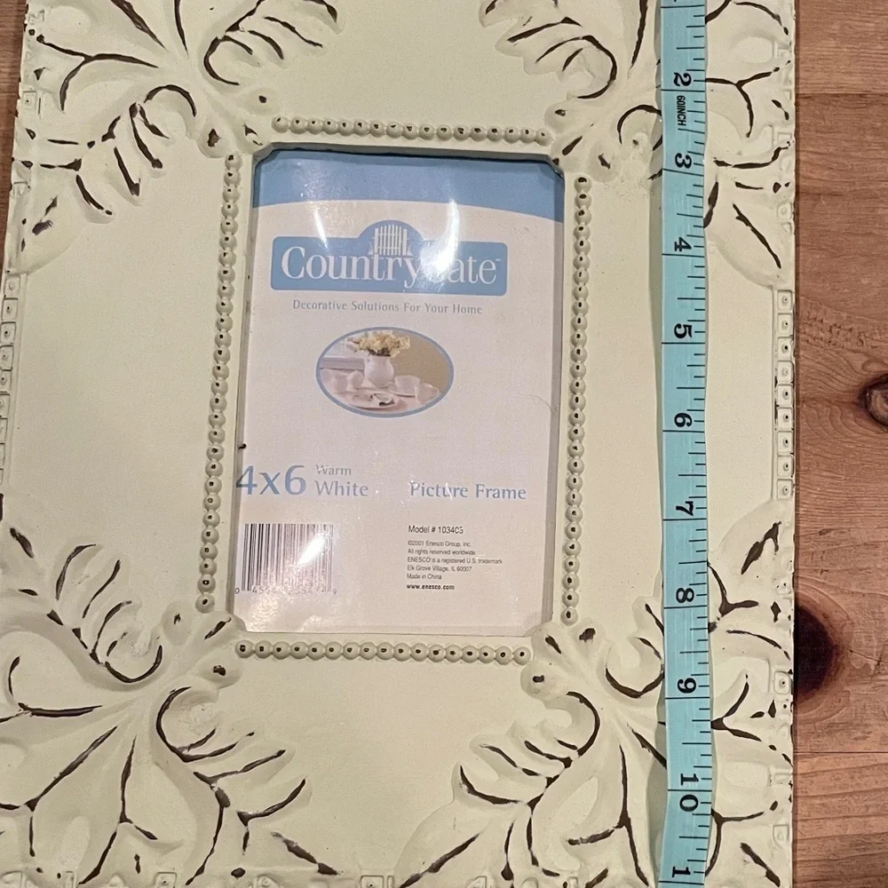 NWOT Country Gate Shabby Chic Photo Frame Rustic distressed western 4x6